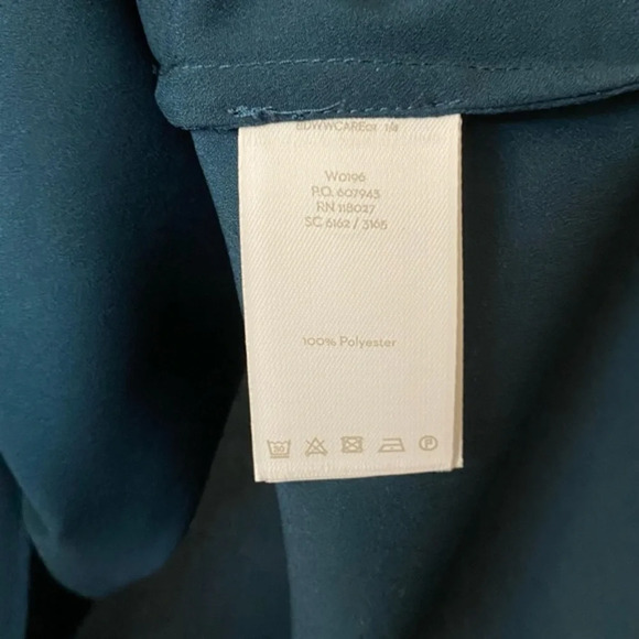 NWOT Boden Size 6 Dark Teal Green Flowy Boho Sleeve Top - Picture 8 of 8